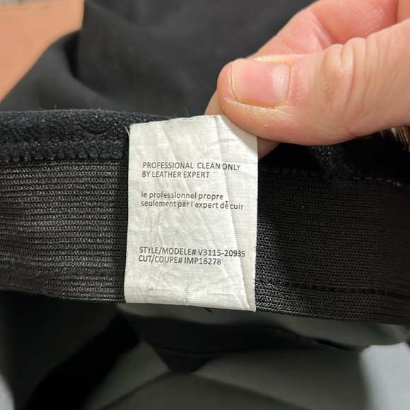 Vince Pull On Stretch Suede Pants Black Size L - Picture 10 of 10